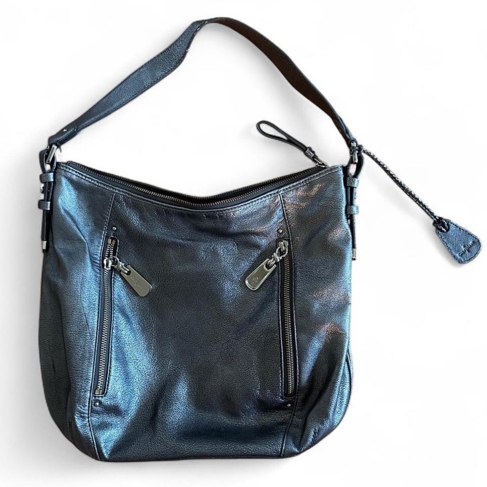 Cole Haan Metallic Silver Hobo Bag / Tote / Shoulder Bag